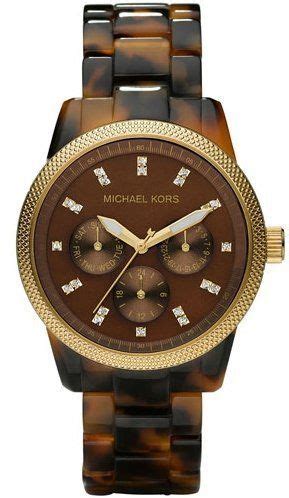 michael kors ritz chronograph watch tortoise|Michael Kors Mk5038 Ritz Gold.